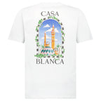 Casablanca Vue de Damas Printed T-Shirt in White
