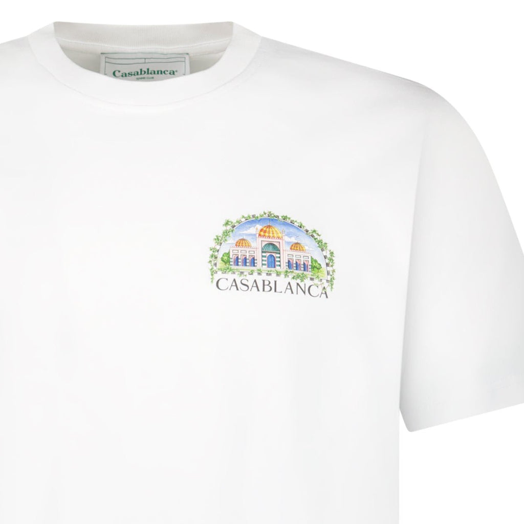 Casablanca Vue de Damas Printed T-Shirt in White