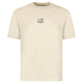 CP Company 1020 Jersey Short Sleeve Embroidery T-Shirt in Beige