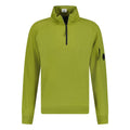 CP Company 1/4 Zip Lens Sweatshirt Light Fleece Olive