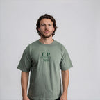 CP Company 20/1 Jersey Boxy Logo T-Shirt Thyme Green