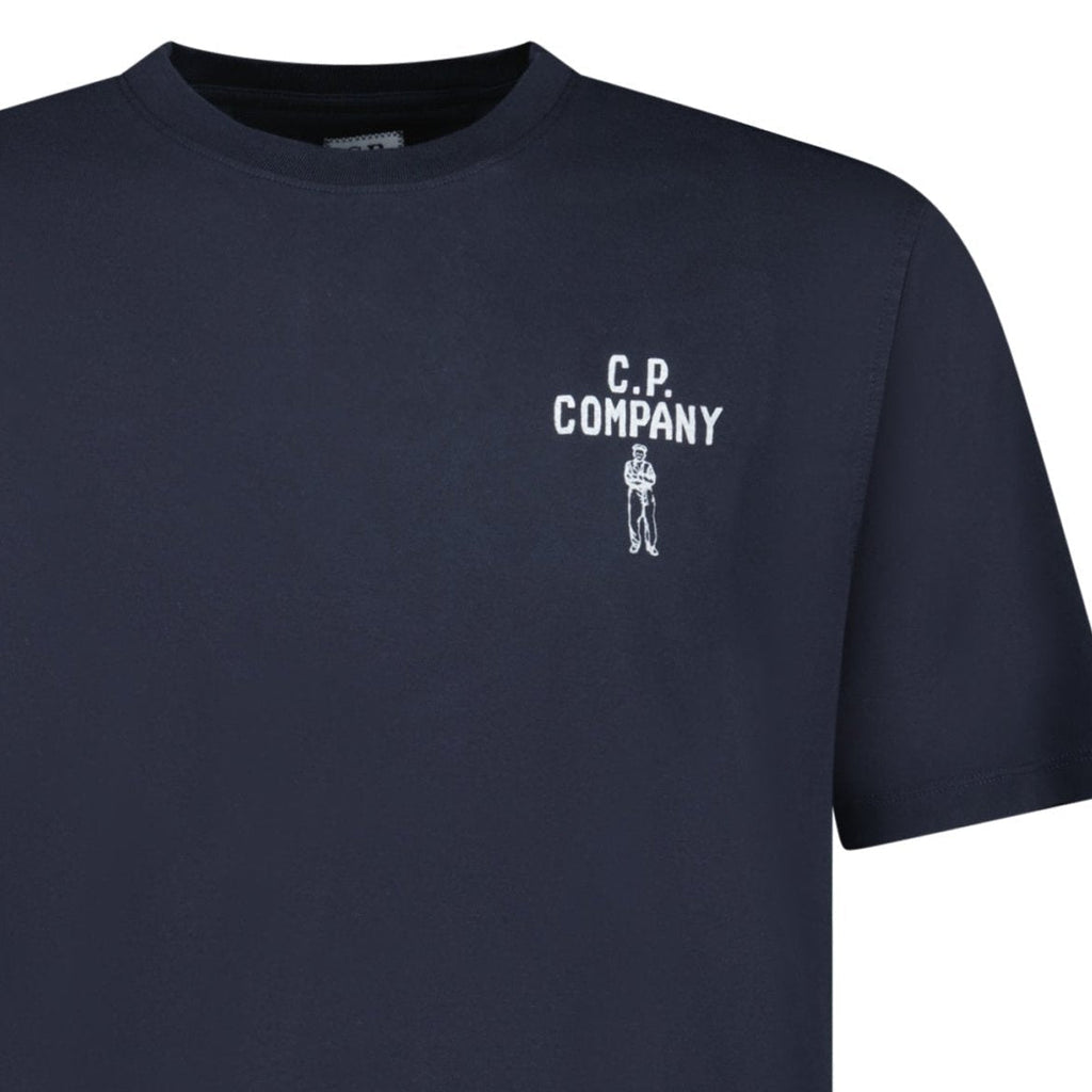 CP Company 30/1 Jersey British Sailor T-Shirt in Navy