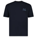 CP Company 30/1 Jersey Comfort Logo T-Shirt in Navy Blue