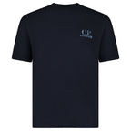 CP Company 30/1 Jersey Comfort Logo T-Shirt in Navy Blue
