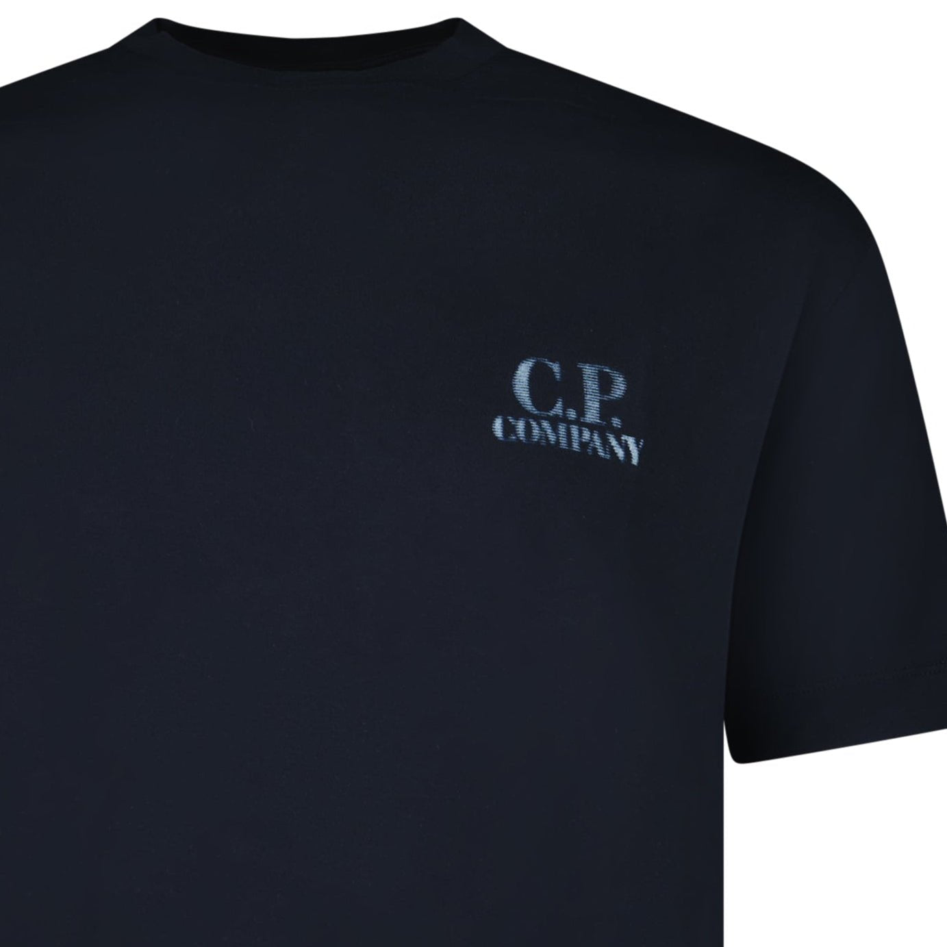 CP Company 30/1 Jersey Comfort Logo T-Shirt in Navy Blue