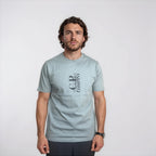 CP Company 30/1 Jersey Short Sleeve Printed T-Shirt in Blue