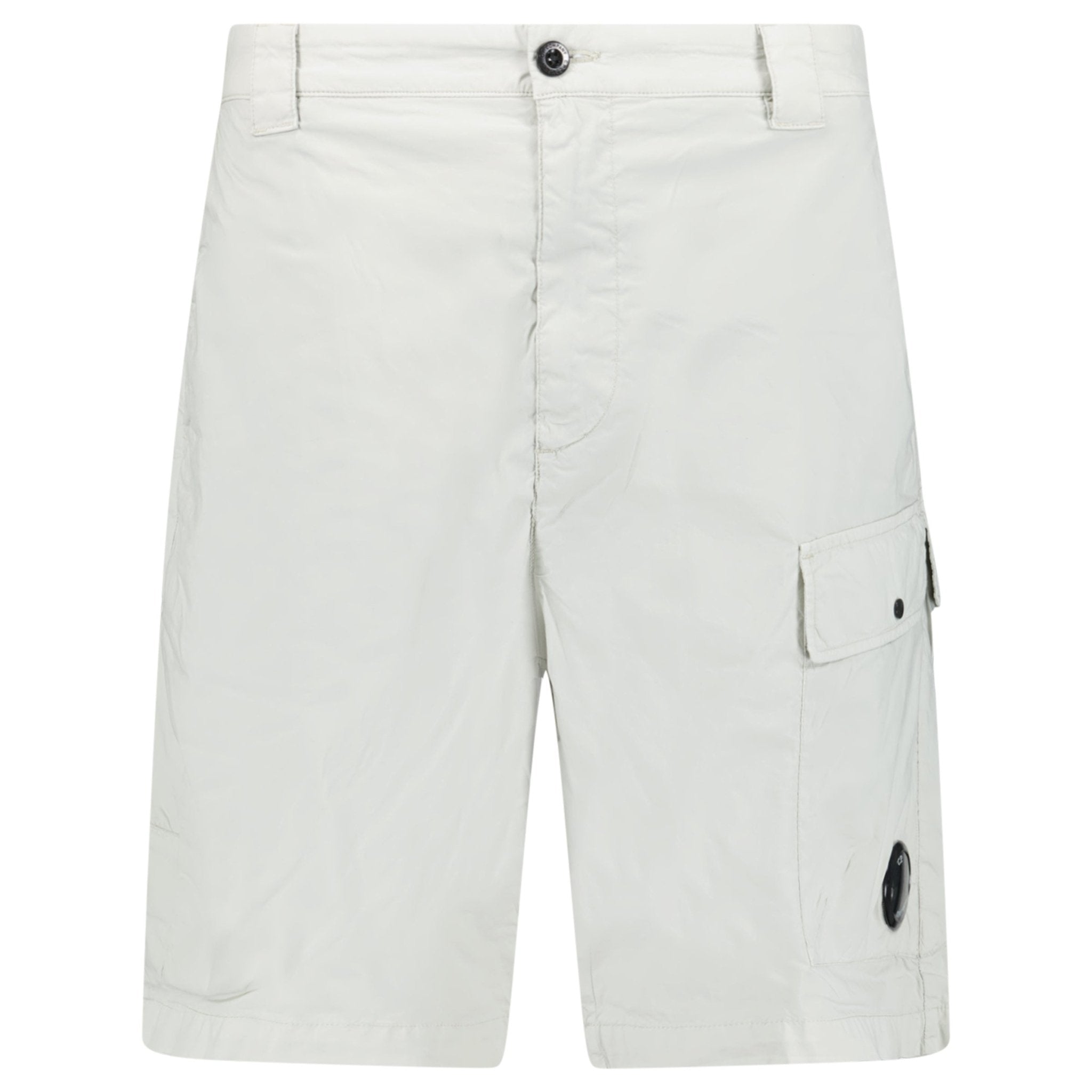 CP Company 50 Fili Lens Cargo Shorts in Blue Fox