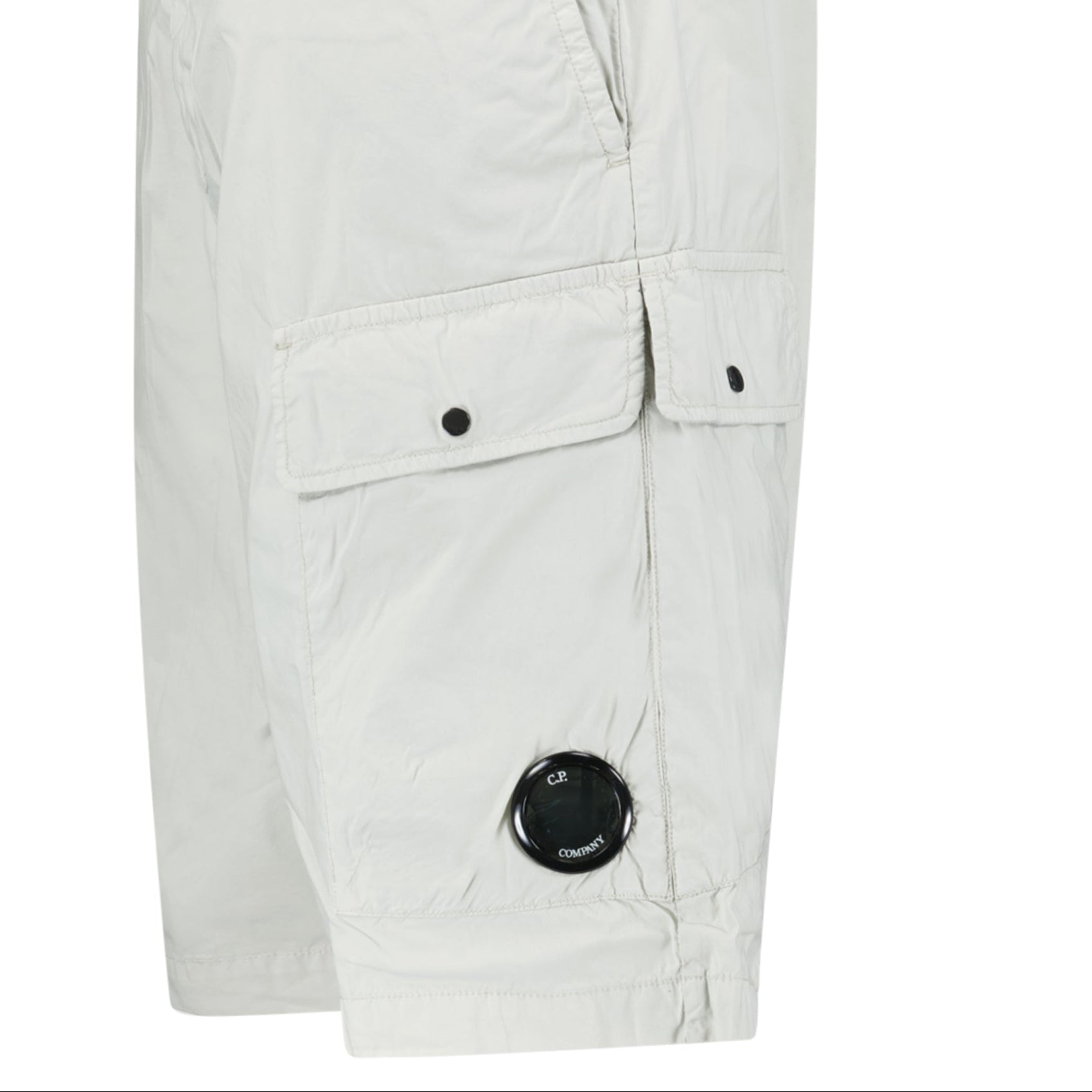CP Company 50 Fili Lens Cargo Shorts in Blue Fox