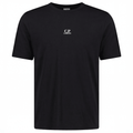 CP Company 70/2 Mercerised Jersey Logo Patch T-Shirt in Black