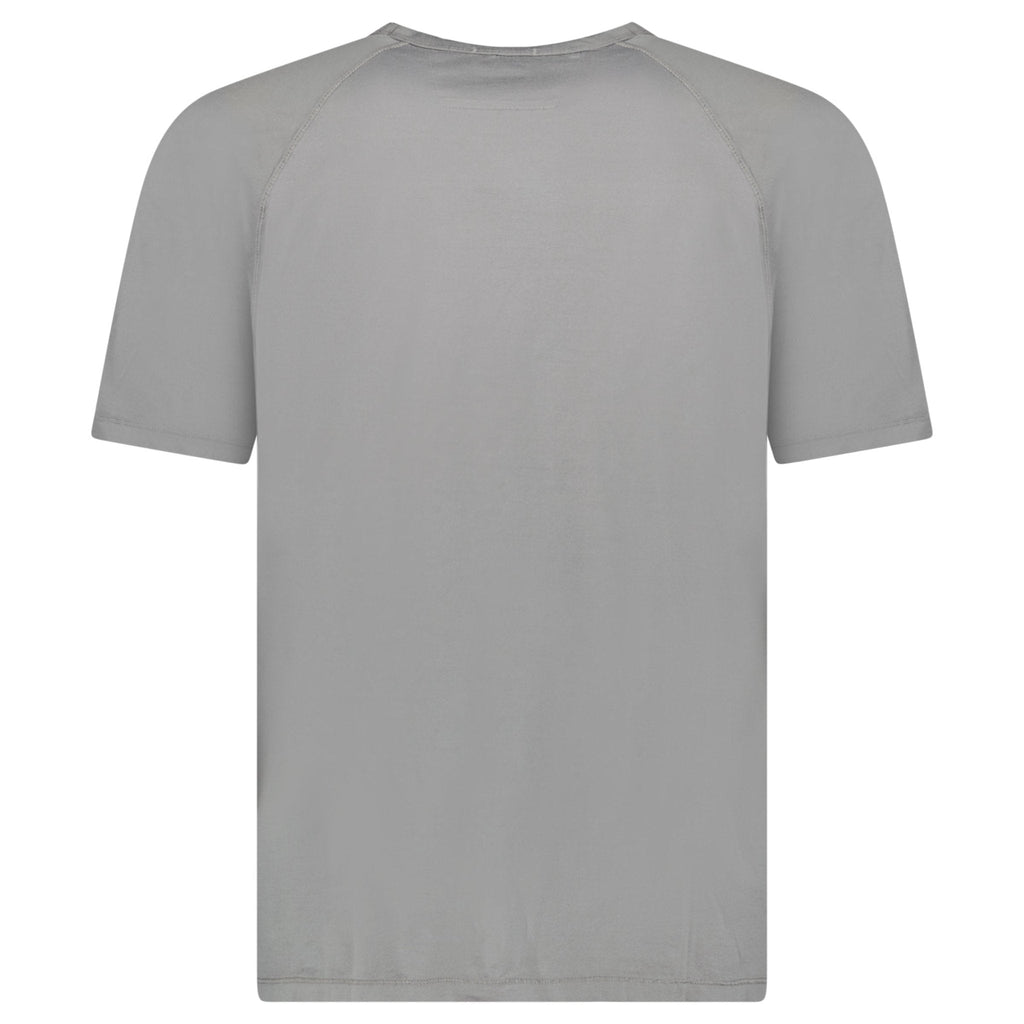 CP Company 70/2 Mercerised Jersey Logo Patch T-Shirt in Grey