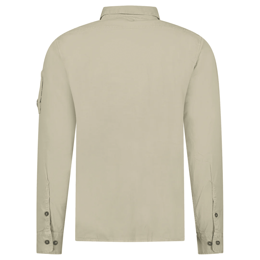 CP Company Arm Lens Overshirt in Beige