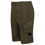 CP Company Bermuda Cargo Lens Shorts Ivy Green