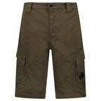 CP Company Bermuda Cargo Lens Shorts Ivy Green
