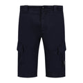 CP Company Stretch Sateen Cargo Lens Shorts in Total Eclipse