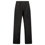 CP Company Black Microreps Boxy Cargo Lens Pants