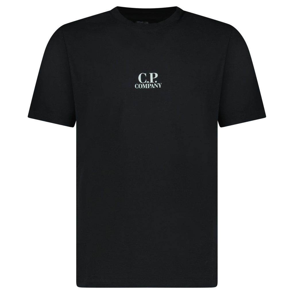 CP Company British Sailor Logo 30/1 T-Shirt in Black