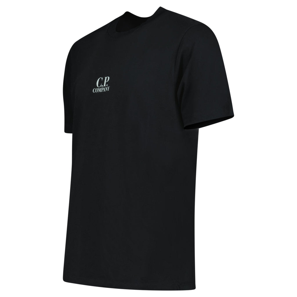 CP Company British Sailor Logo 30/1 T-Shirt in Black