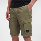 CP Company Chrome-R Cargo Shorts in Military Green