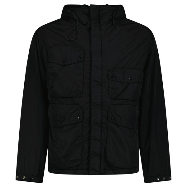 CP Company Chrome-R Padded Goggle Jacket in Black