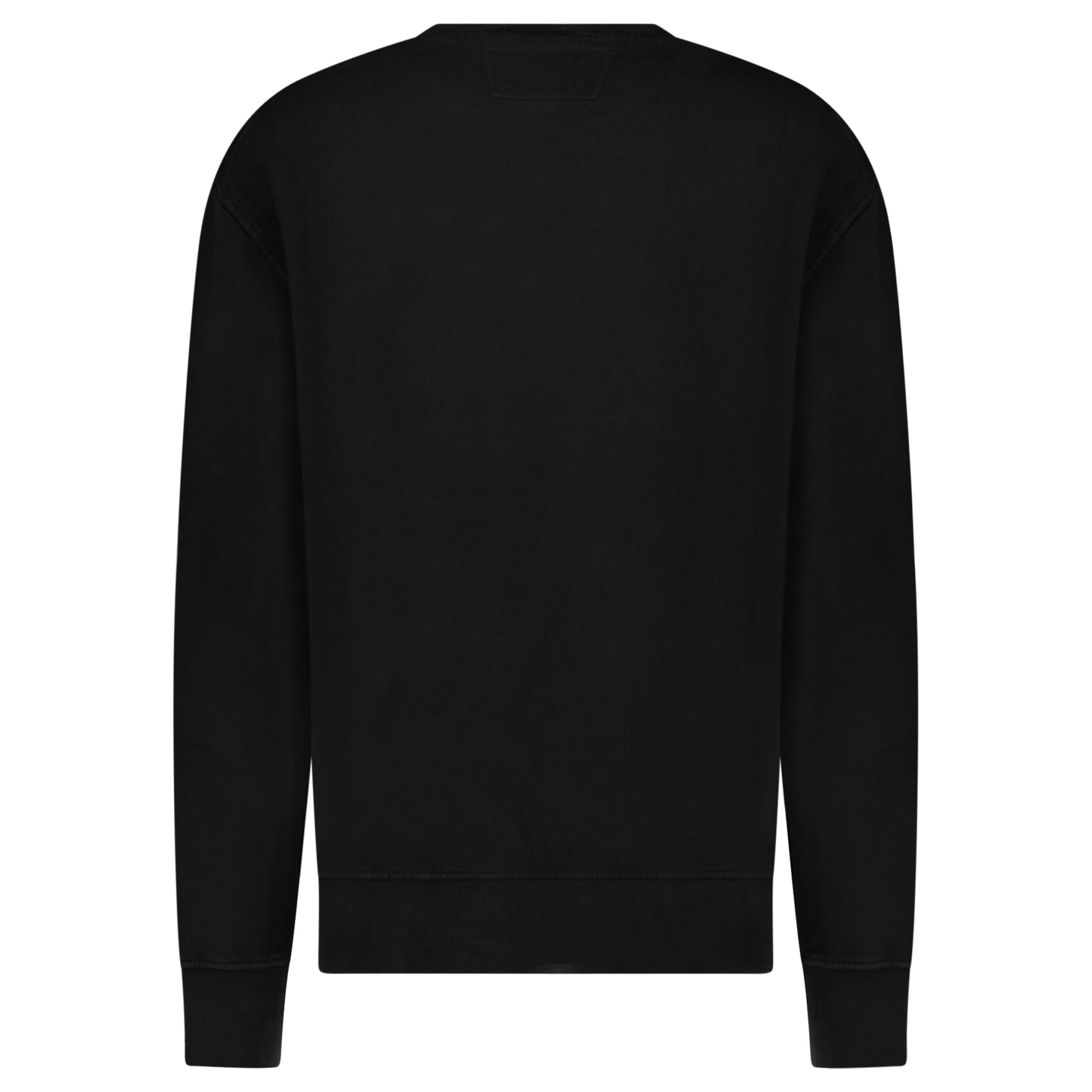 CP Company Brushed and Emerized Diagonal Fleece Crewneck Sweatshirt Black