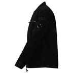 CP Company Corduroy Lens Zipped Overshirt in Black