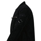CP Company Corduroy Lens Zipped Overshirt in Black