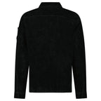 CP Company Corduroy Lens Zipped Overshirt in Black