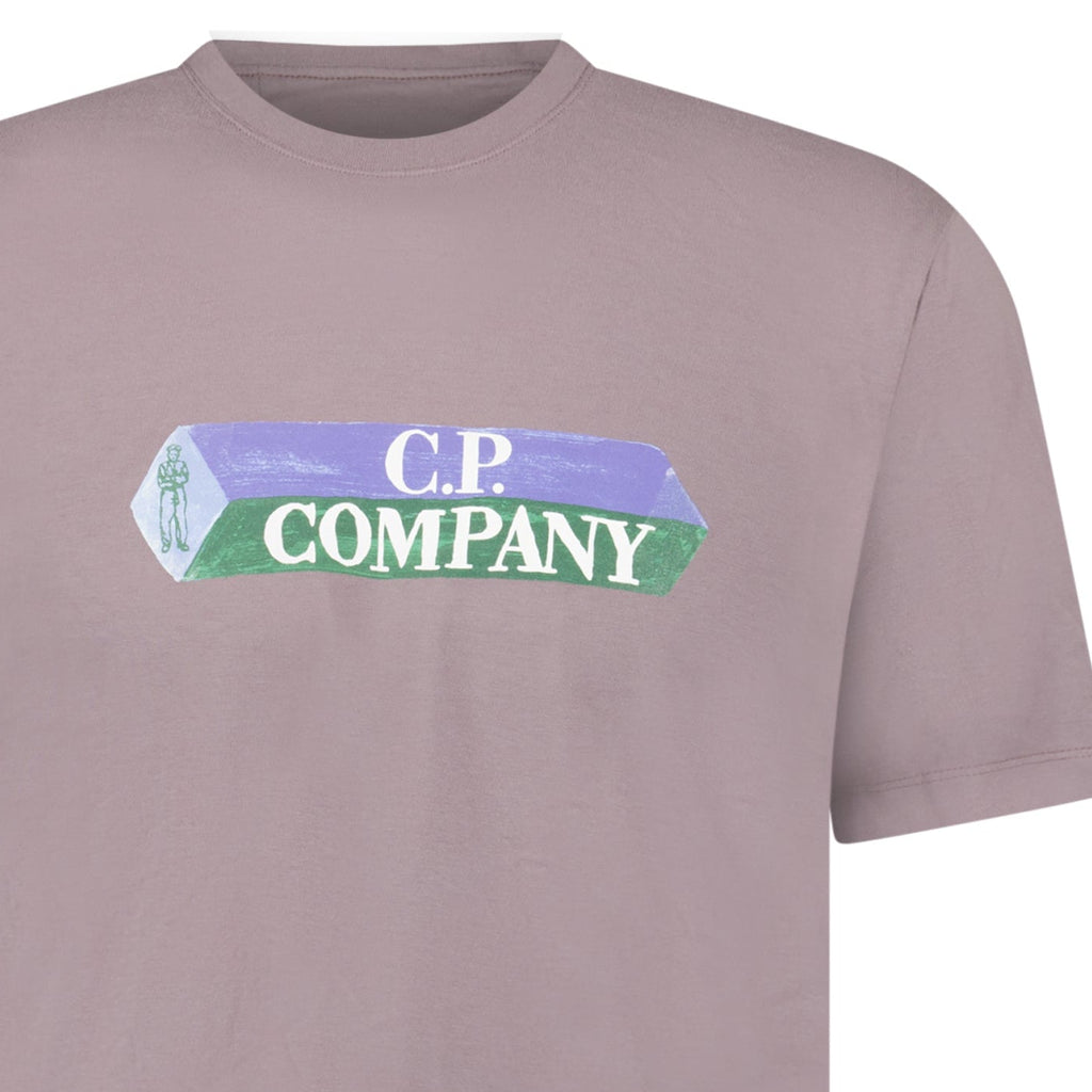 CP Company Cotton-Jersey T-Shirt in Purple Dove