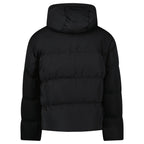 CP Company Eco-Chrome R Mixed Hooded Down Jacket in Black