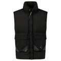 CP Company Lens Garment Dyed ECO-Chrome R Gilet in Black