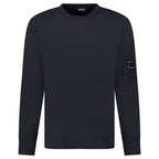 CP Company Lens Light Fleece Crewneck Sweatshirt Black