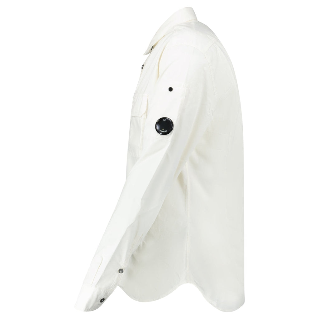 CP Company Lens Safari Shirt Gauze White
