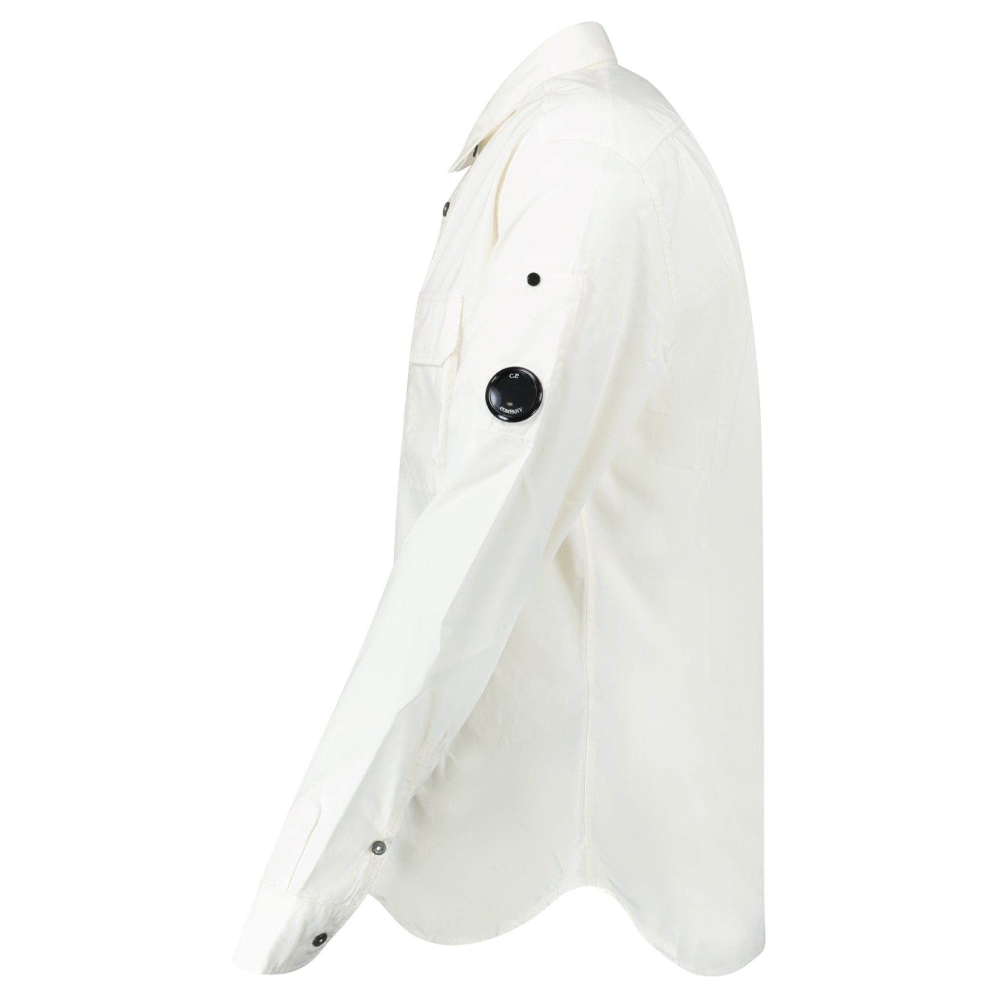 CP Company Lens Safari Shirt Gauze White