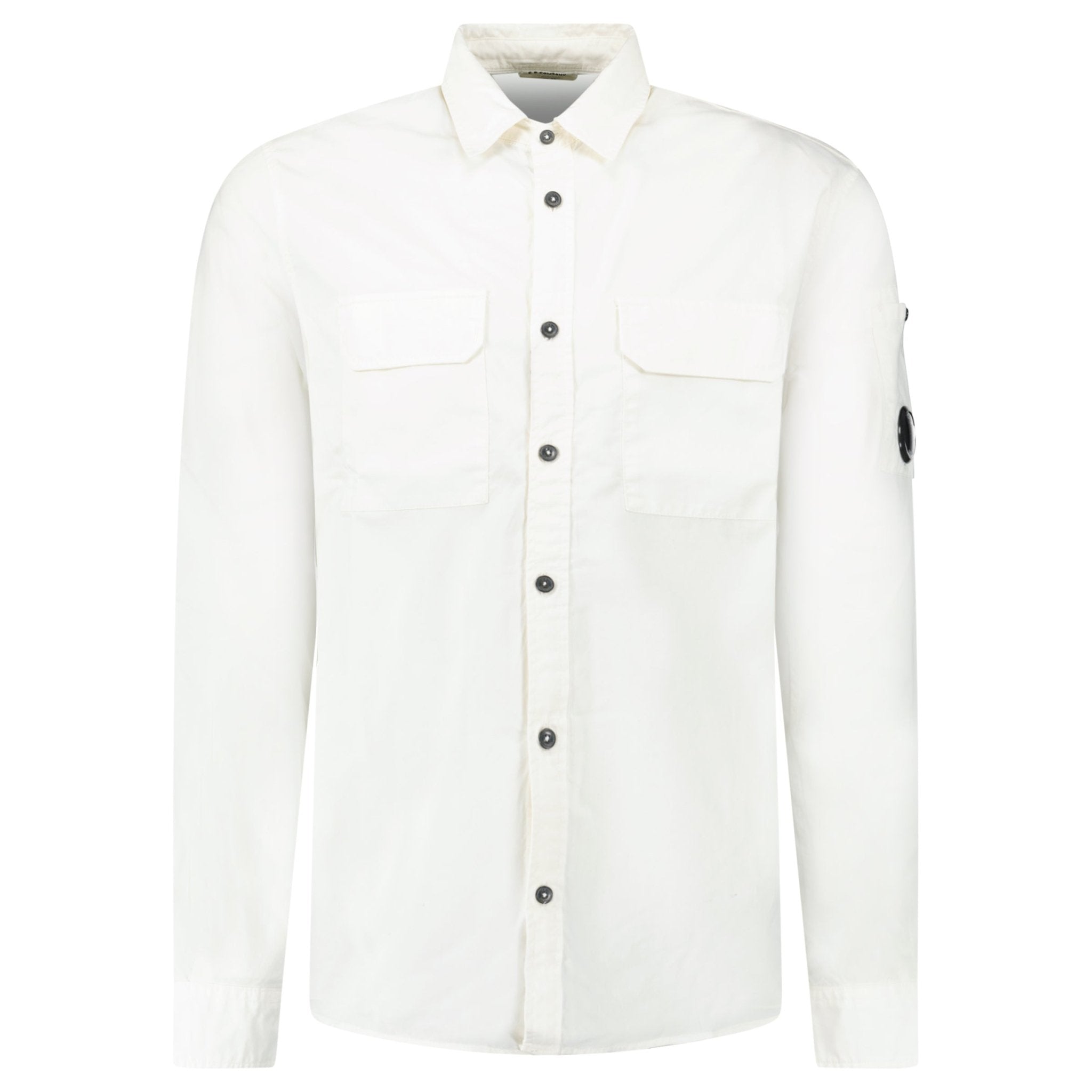 CP Company Lens Safari Shirt Gauze White