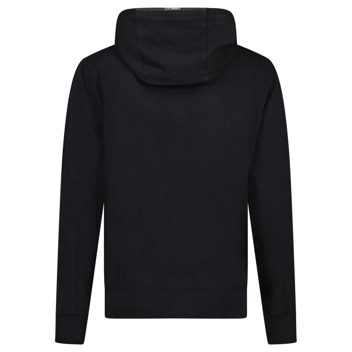 CP Company Light Fleece Lens Zip Hoodie Black