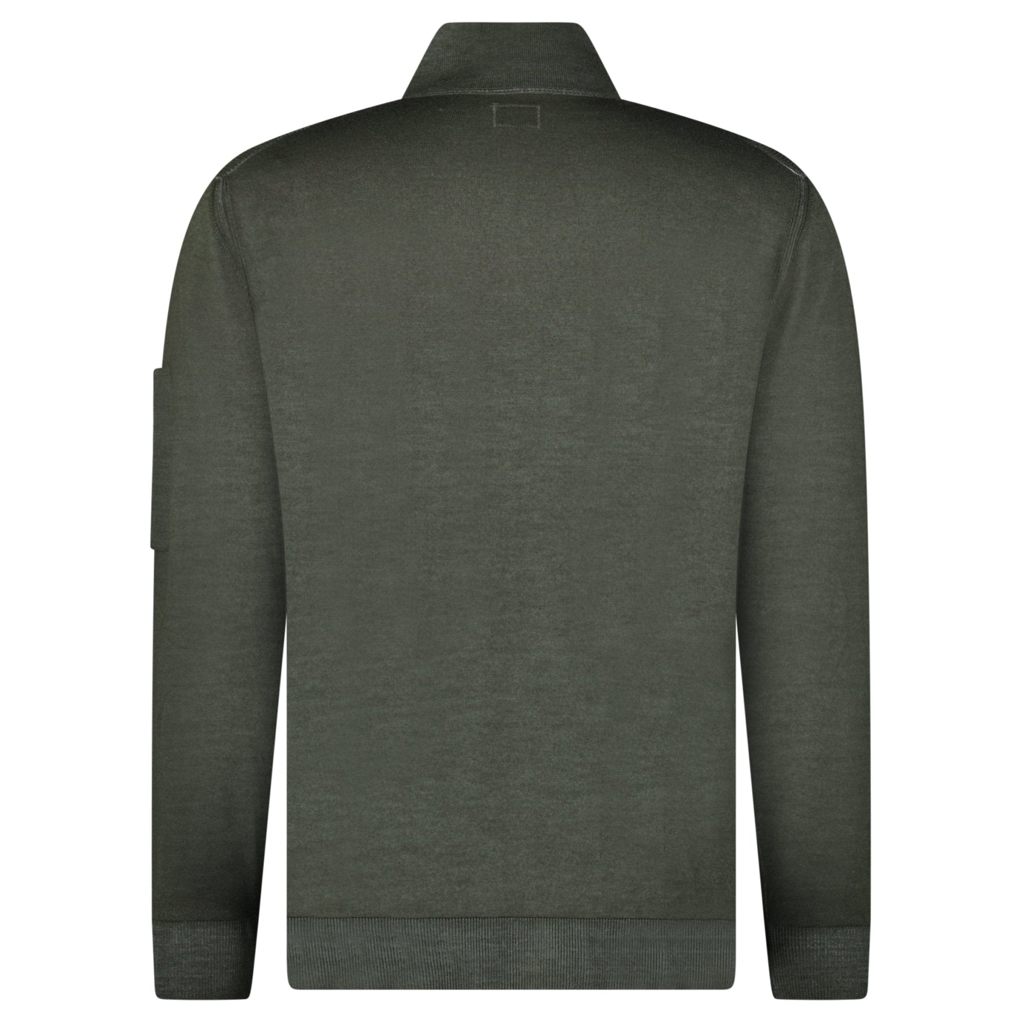 CP Company Merino Half-Zip Knitwear in Dark Shadow