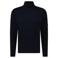 CP Company Re-Wool Half Lens Zip Sweater Navy