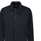 CP Company Twill Fishtail Padded Coat in Navy