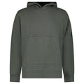 CP Company Diagonal Raised Fleece Hooded Lens Sweatshirt in Gunmetal Grey