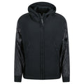 CP Company Diagonal Raised Mixed Quilted Hooded Black Sand