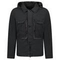CP Company Flatt Nylon Black Goggle Over-shirt