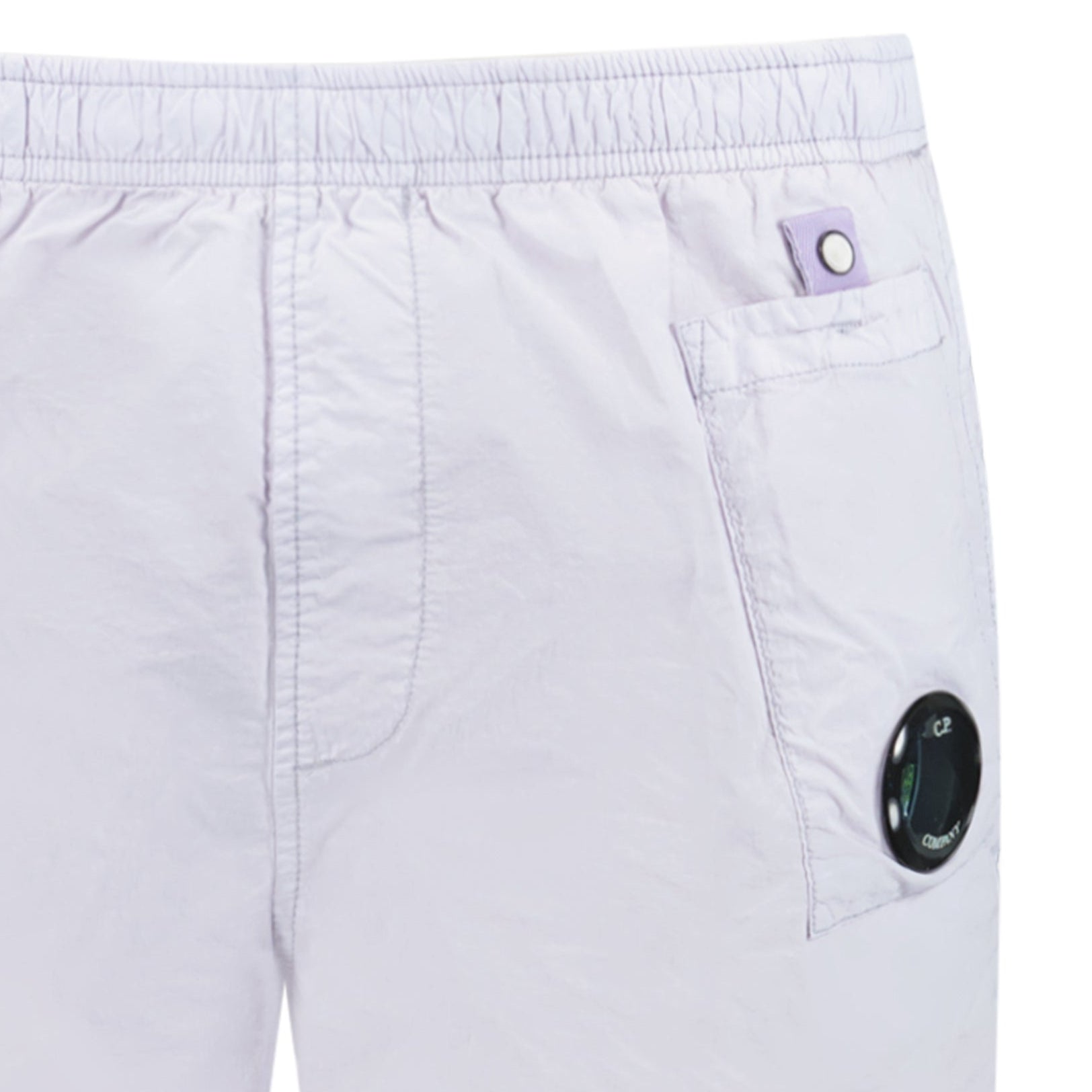 CP Company Flatt Nylon Lens-Detail Swim Shorts Lilac