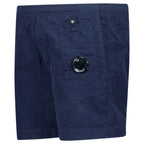 CP Company Flatt Nylon Lens-Detail Swim Shorts Medieval Blue