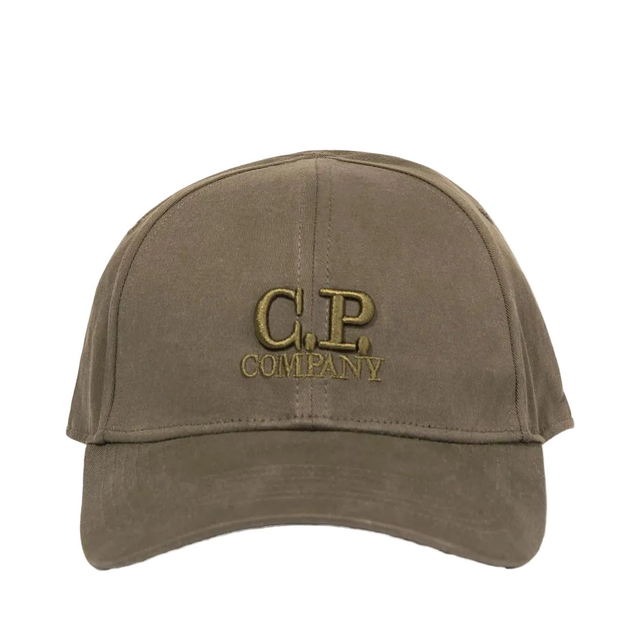 CP Company Gabardine Logo Cap in Ivy Green