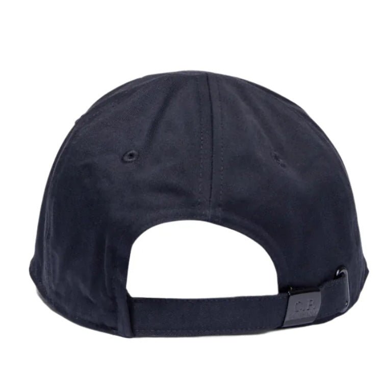 CP Company Gabardine Logo Cap in Navy