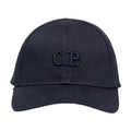 CP Company Gabardine Logo Cap in Navy