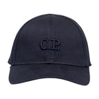 CP Company Gabardine Logo Cap in Navy