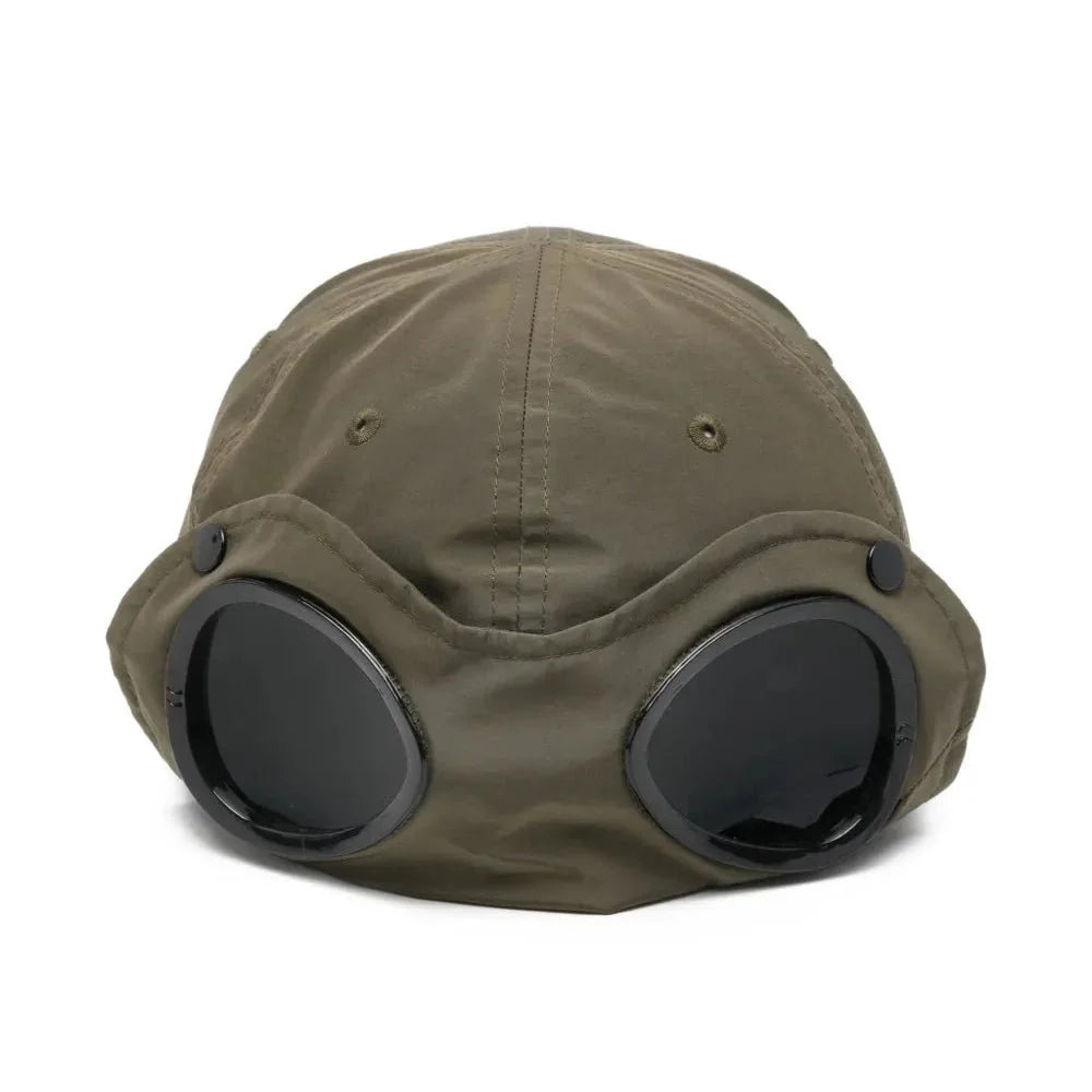 CP Company Goggle Chrome-R Cap Ivy Green