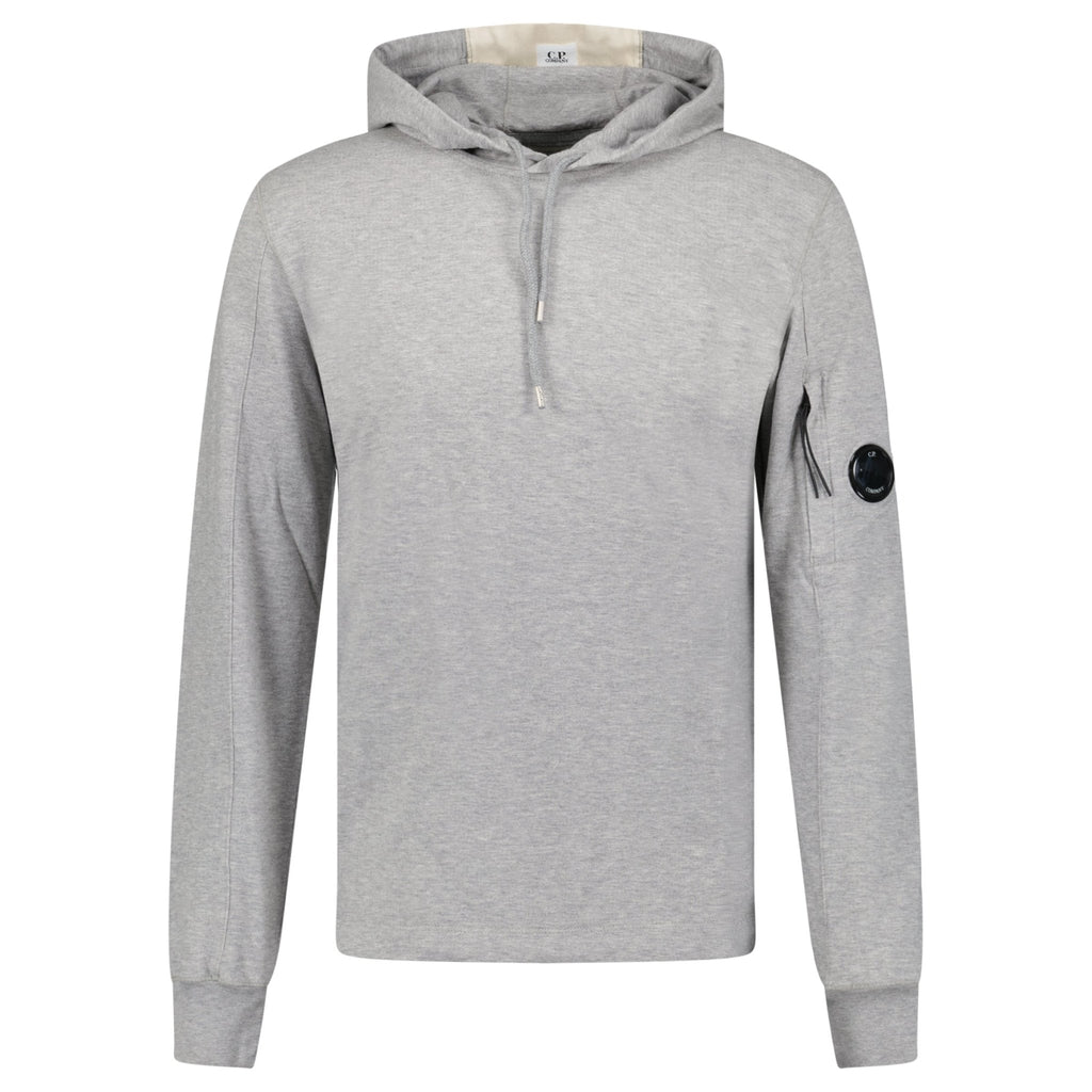 CP Company Hooded Lens Light Fleece Sweatshirt Grey