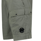 CP Company 50 Fili Lens Cargo Shorts in Thyme